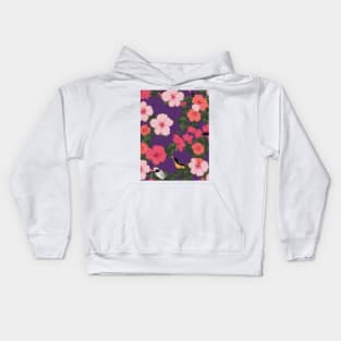 Life Beauty Floral Pattern Kids Hoodie